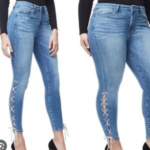 Good American lace up good legs jeans